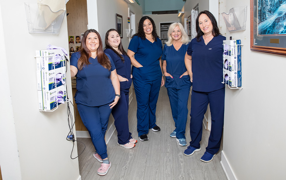 Dental treatment room in Moorestown dental office